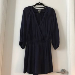 Joie Navy Blue Silk Dress